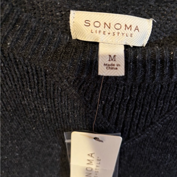 Sonoma Men's Charcoal Crew Neck Sweater - Picture 5 of 8